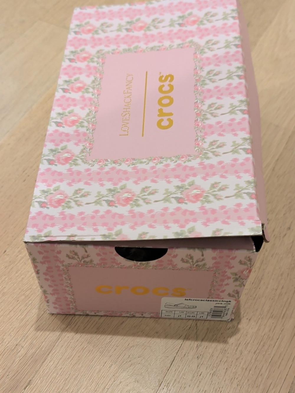 Footwear Box ONLY ( No Crocs)